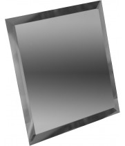 Квадратная зеркальная плитка графит 300x300 мм